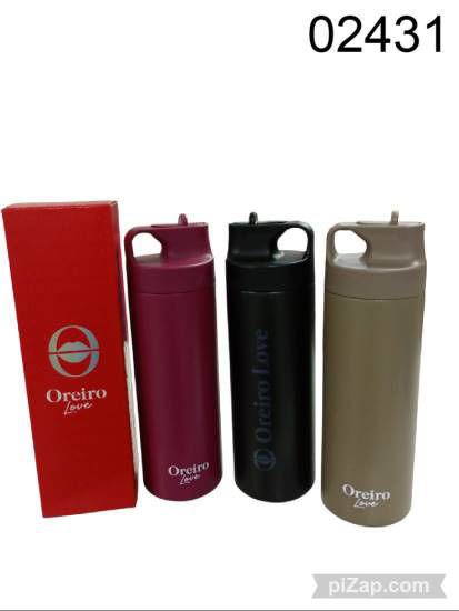 Imagen de BOTELLA TERMICA LAS OREIRO NEGRO/MARRON/BORDO 3.26